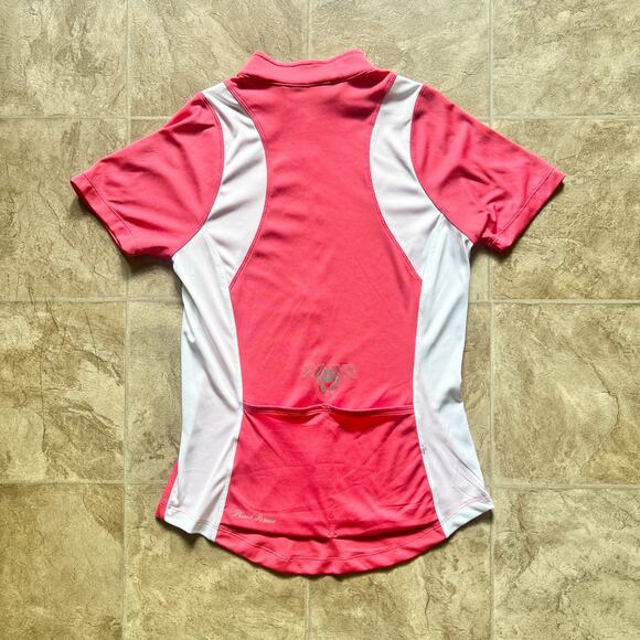 Pearl Izumi Womens Cycling Jersey L Pink Back Pockets Performance Sporty Retro - Picture 4 of 10
